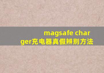 magsafe charger充电器真假辨别方法